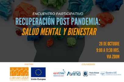 Encuentro Participativo: Más de treinta instituciones se conectaron para conversar en torno a salud mental y bienestar tras la pandemia